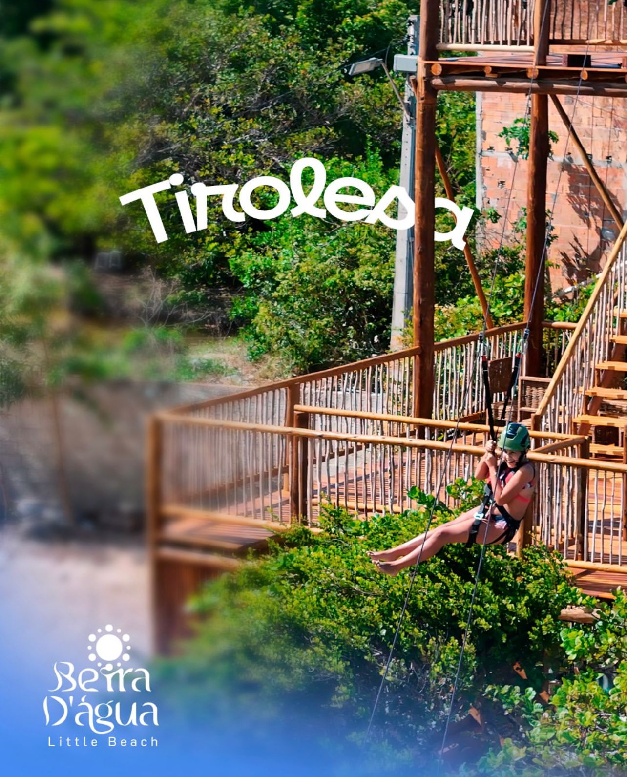 Beira D´agua Little Beach - Compre 1 passeio na tirolesa e ganhe outro